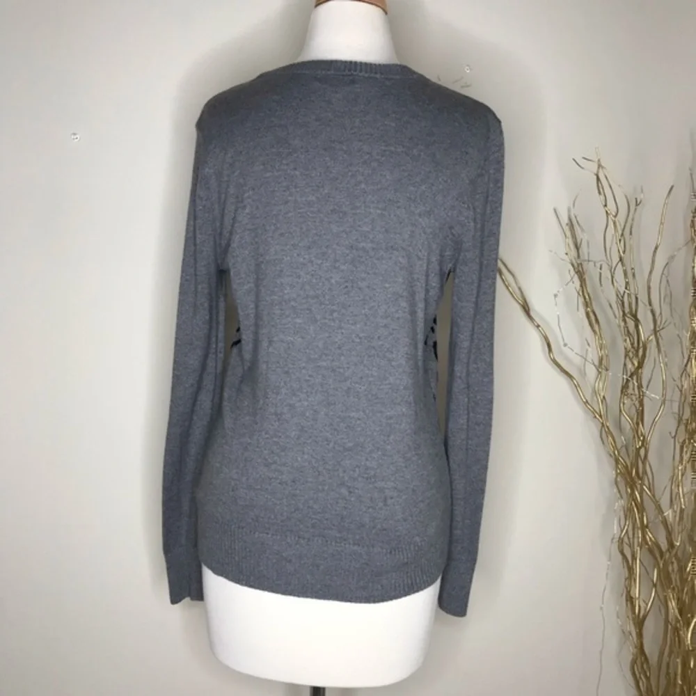 Merona target brand gray and black sweater